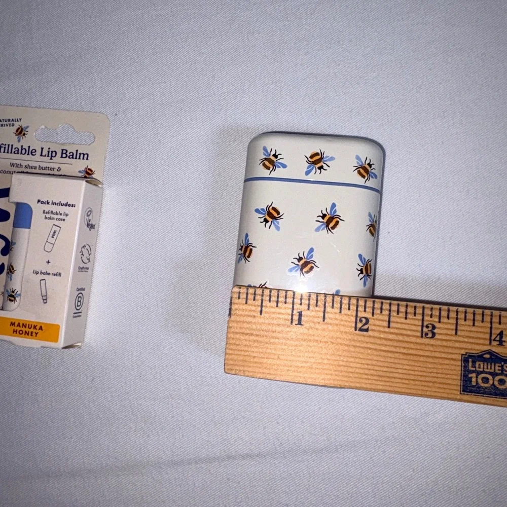 Wild Lip Balm Emma Bridgewater Case Manuka Honey Refill New Bee Print Eco